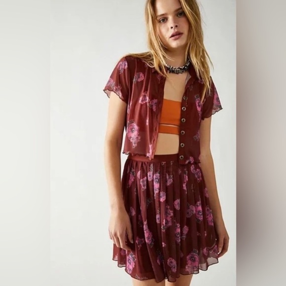 Free People Florence Mesh Set
